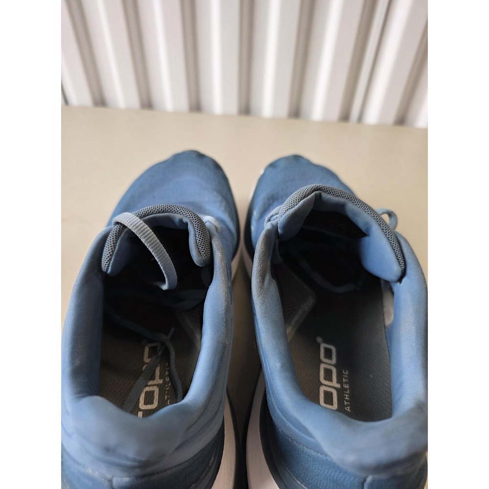 Topo Athletic Aura Shoes Mens Size 10.5 Blue White Cushioned Running Sneakers - Picture 7 of 10